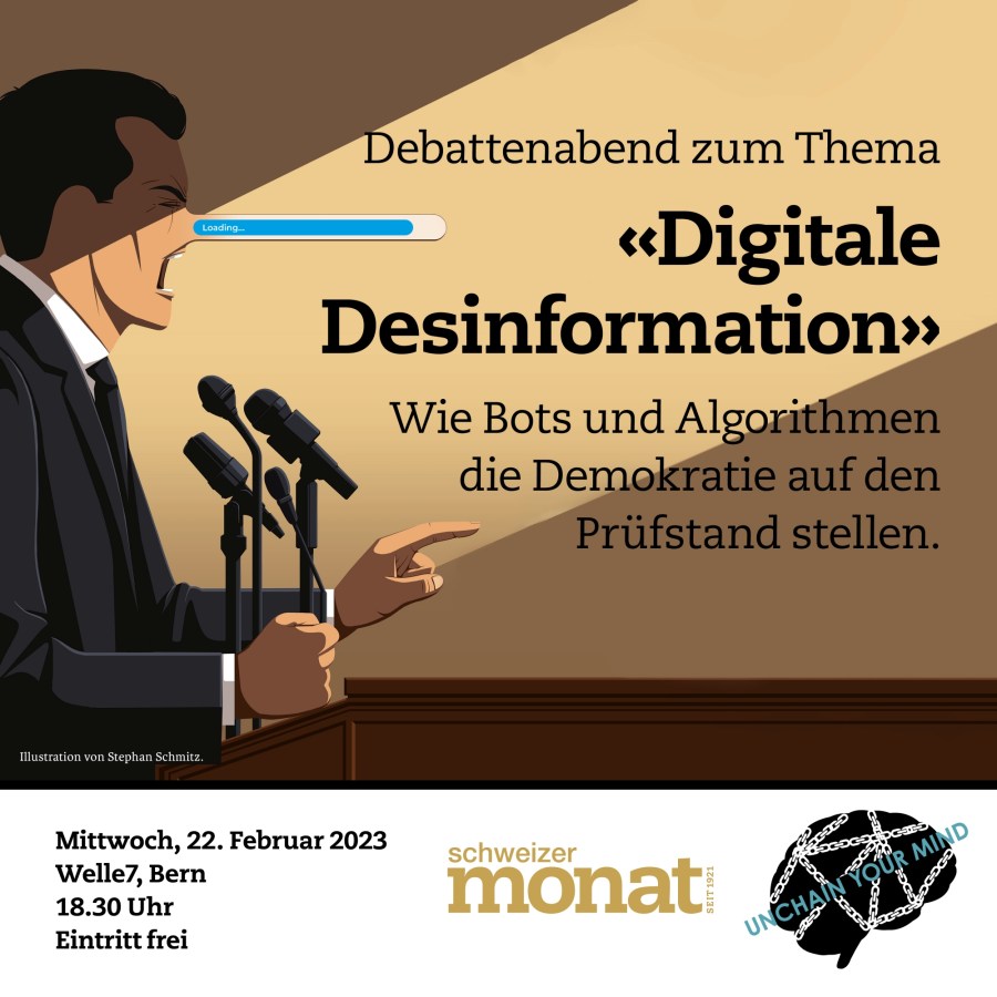 Digital Disinformation – Unchain Your Mind Debate with Schweizer Monat